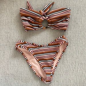 Strapless bikini set